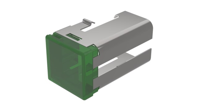 EAO Indicator Lens Rectangular Style, Green, 19 mm Long | 03-921.5