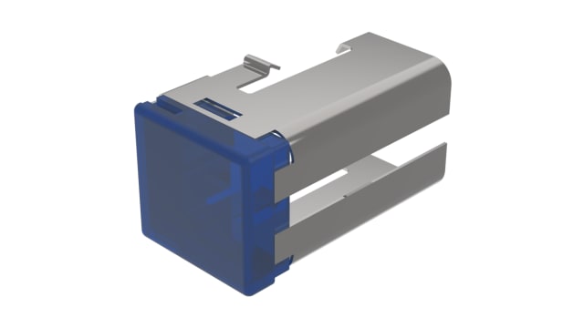 EAO Indicator Lens Rectangular Style, Blue, 19 mm Long | 03-921.6