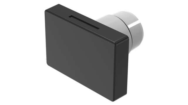 EAO Indicator Lens Rectangular Style, Black, 25.5 mm Long | 22-901.0