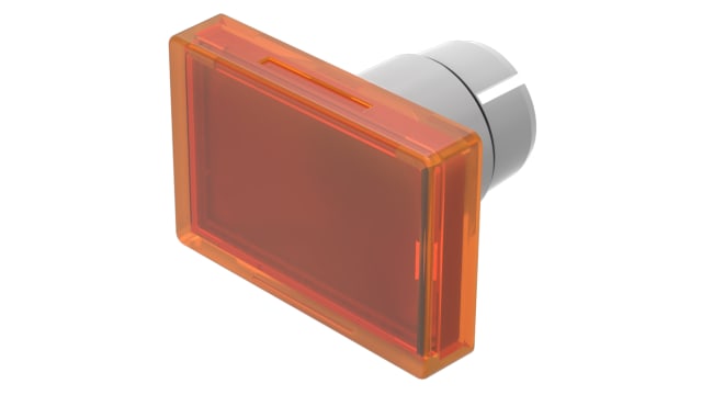 EAO Indicator Lens Rectangular Style, Orange, 25.5 mm Long | 22-903.3