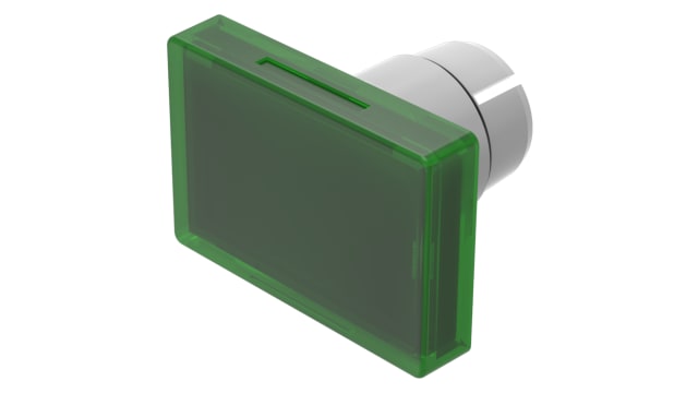 EAO Indicator Lens Rectangular Style, Green, 25.5 mm Long | 22-903.5