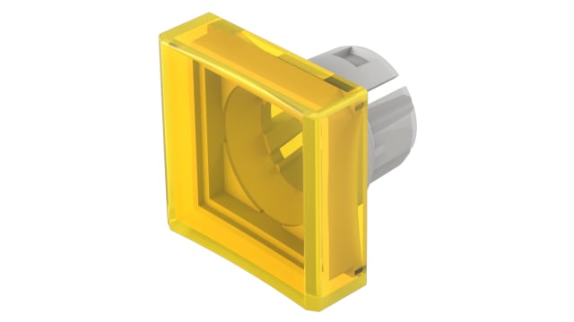 EAO Indicator Lens Square Style, Yellow, 15.3 mm Long | 51-954.4