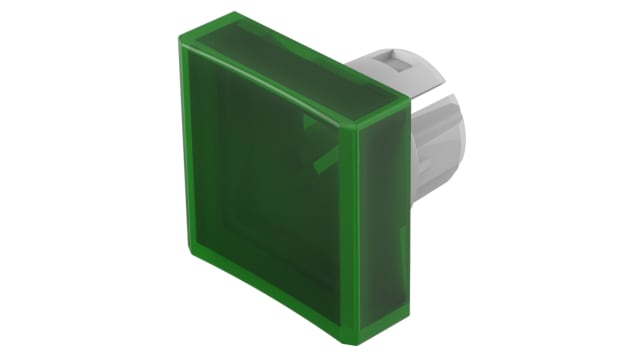 EAO Indicator Lens Square Style, Green, 15.3 mm Long | 51-954.5