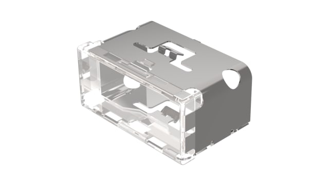 EAO Indicator Lens Rectangular Style, Clear, 38 mm Long | 03-941.7