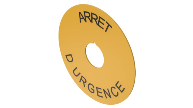 EAOLegend for Use with Push Button Labels, Pre-printed "Emergency Stop | 61-9970.3