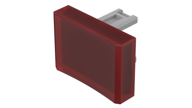 EAO Indicator Lens Rectangular Style, Red, 21.5 mm Long | 31-902.2