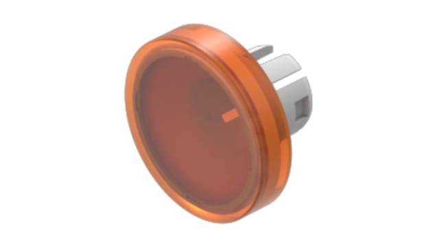 EAO Indicator Lens Round Style, Orange, 15.8 mm diameter | 61-9311.3