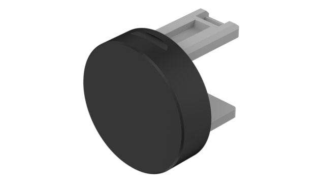 EAO Indicator Lens Round Style, Black, 15.8 mm diameter | 31-931.0