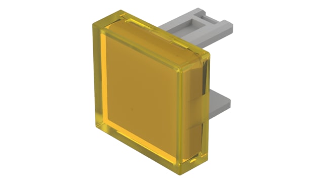 EAO Indicator Lens Square Style, Yellow, 15.3 mm Long | 31-951.4