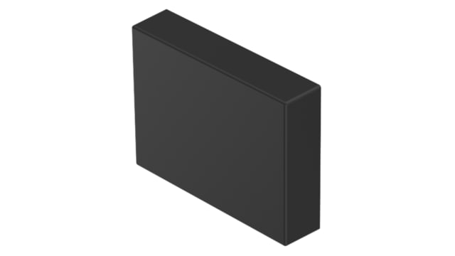 EAO Indicator Lens Rectangular Style, Black, 24 mm Long | 61-9781.0