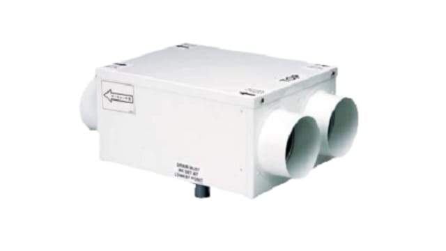 Vent-Axia HR100RS HR100RS Wall Mount Heat Recovery Bottom Access, 153 L/s, 53 dBA, Heat Recovery Cube, Duct Size 315 mm | HR100RS