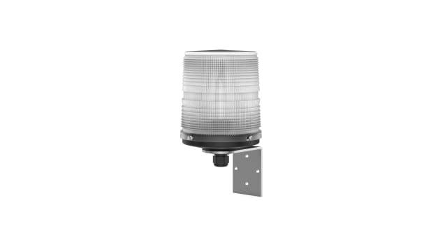 Pfannenberg PMF LED-HI Series Clear Flashing Beacon, 12/24 V dc, Direct Mount / Bracket Mount, LED Bulb, IP55 | 21155631007