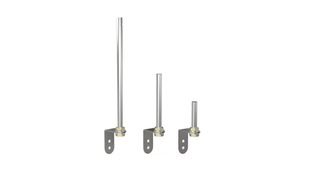 Pfannenberg BR 50 Series Yellow Flashing Effect Mounting Base with Tube for Use with Signal Towers, 24 V, LED Bulb, IP54 | 28250160040