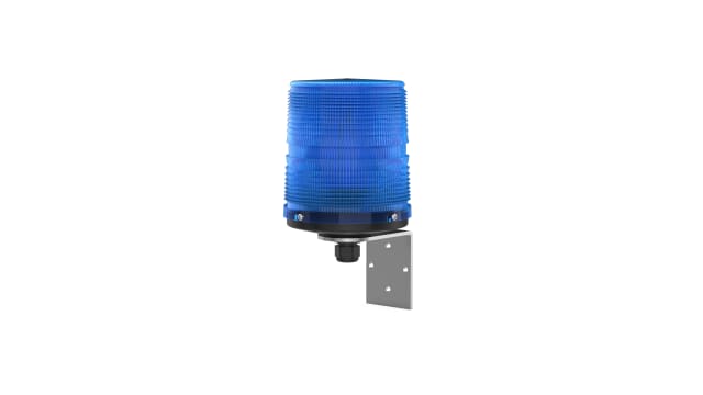 Pfannenberg PMF LED-HI-SIL Series Blue Flashing Beacon, 12/24 V dc, Direct Mount / Bracket Mount, LED Bulb, IP55 | 21154637007