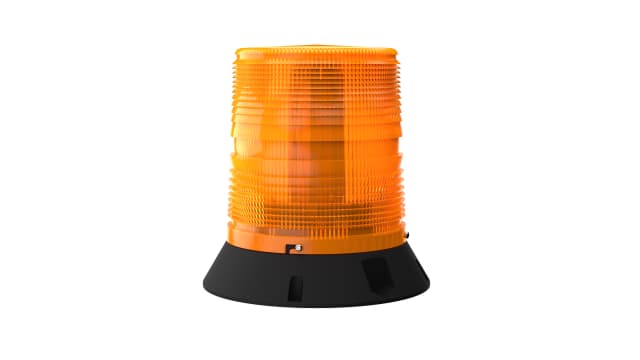 Pfannenberg PMF LED-HI Series Amber Flashing Beacon, 12/24 V dc, Direct Mount / Bracket Mount, LED Bulb, IP55 | 21155634006