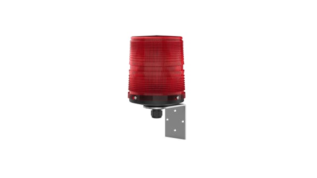 Pfannenberg PMF 2015-SIL Series Red Flashing Beacon, 24 V dc, Direct Mount / Bracket Mount, Xenon Bulb, IP55 | 21007805012