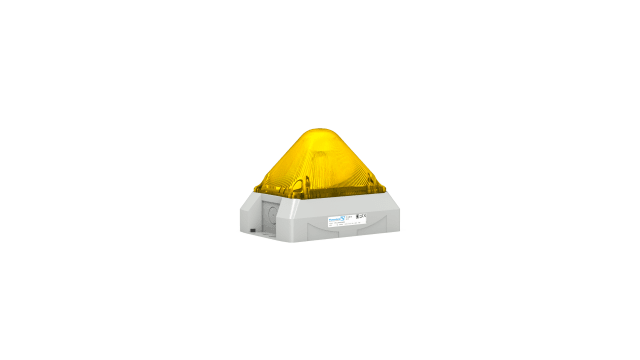Pfannenberg PY L-M Series Yellow Blinking, Continuous, Flashing Beacon, 12 → 48 V dc, Panel Mount, LED Bulb, IP66 | 21553813055