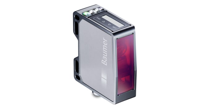 Baumer Distance Photoelectric Sensor, Rectangular Sensor, 30 → 70 mm Detection Range | OM70-P0070.HH0065.VI