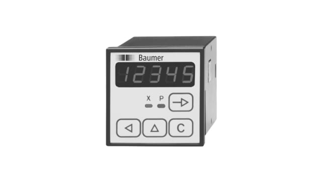Baumer NE210 Preset Counter, 5 Digit LED, 10Hz, 24 V dc | NE210.023AXA1