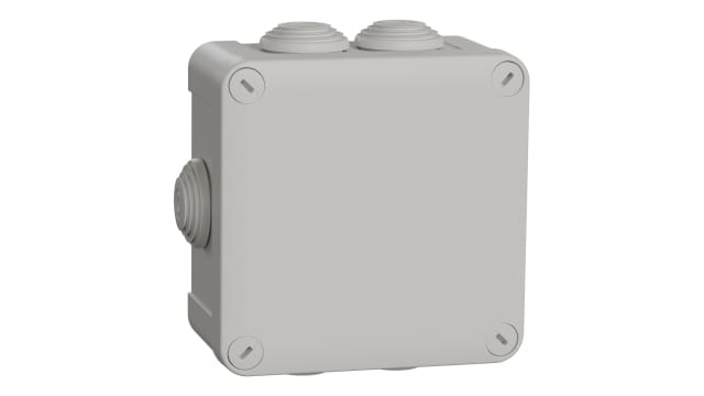 Schneider Electric Mureva BOX Series Polypropylene Junction Box, IP55, 7 Terminals, 105 mm, 105 mm 55 mm | ENN05265