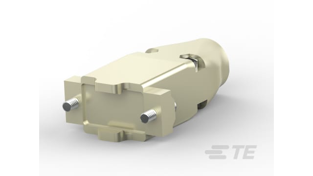 TE Connectivity 57458 Series Thermoplastic Straight D-Sub Backshell, 9 Way Strain Relief | 5745854-1