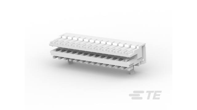 TE Connectivity 3-153 Series Right Angle Edge Connector Female, Cable, 13-Contacts, 2.5 mm Pitch, 1 Row, IDC | 3-1534797-3