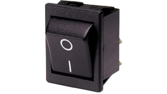 Bulgin, Off-On Rocker Switch Snap-in | T1571VRBB