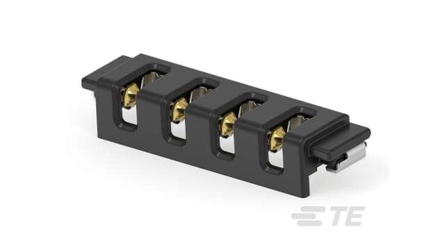 TE Connectivity, 21080 Series 4 Way Female Battery Connector, Vertical, Board, 30, 1A | 2108074-2