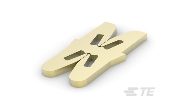 TE Connectivity, Siameze Uninsulated Fork Terminal, 22 AWG to 18 AWG, Gold | 4-1601000-1