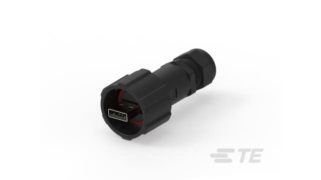 TE Connectivity Straight, Cable Male- 1 Port Type USB 2.0 Type A IP67 USB Connector USB 2.0 | 1954637-1