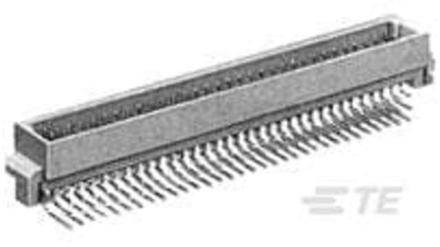 TE Connectivity, 536437-4 2.54 mm Pitch Connector Backplane Connector, Right Angle Male, 32 Column, 3 Row, 96 Way | 536437-4