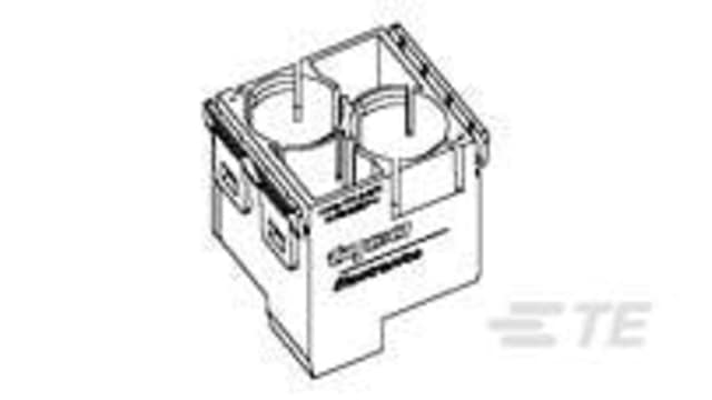 TE Connectivity Male Circular Connector Insert 2 Way for use with Connector | 1103267-1