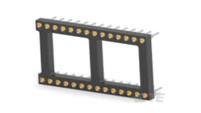 TE Connectivity 2.54 mm Pitch 28 Way DIP Test IC Socket | 2-1571586-9