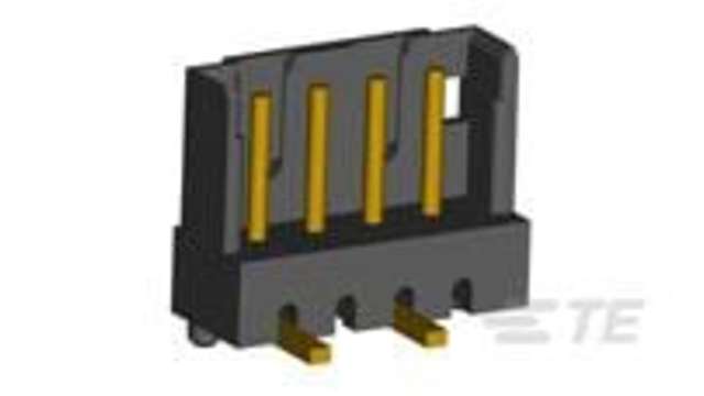 TE Connectivity AMP CT Series Vertical Surface PCB Header, 3 Contact(s), 2 mm Pitch, 1 Row, Shrouded | 292171-3