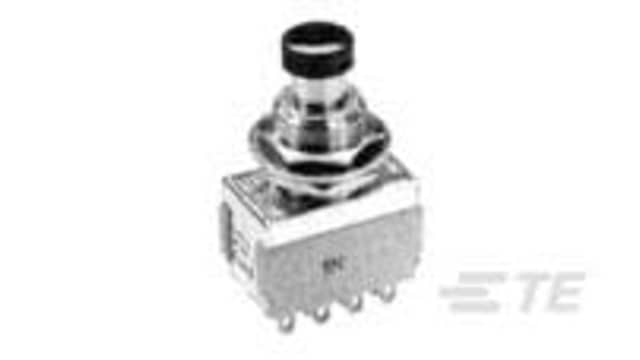 TE Connectivity Alcoswitch Series Push Button Switch, Push-Push, 8.99 mm Cutout, 4PDT, 28 V dc 28 V ac | 5-1437567-7
