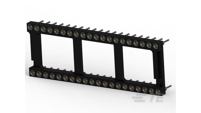 TE Connectivity 2.54 mm Pitch 40 Way DIP IC Socket | 3-1571552-2