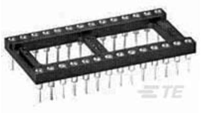 TE Connectivity 2.54 mm Pitch 8 Way DIP DIP IC Socket | 1437537-5