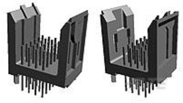 TE Connectivity, Z-PACK 2 mm Pitch High Speed Backplane Connector, Vertical Male, 24 Way | 536501-1