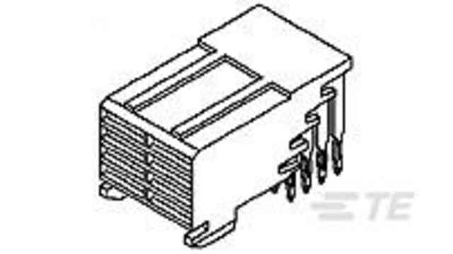 TE Connectivity, Z-PACK 2 mm Pitch High Speed Backplane Connector, Right Angle Female, 8 Way | 536614-1
