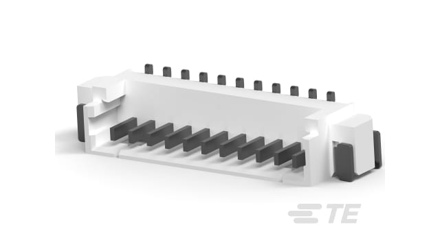 TE Connectivity AMP HPI Series Vertical Board PCB Header, 11 Contact(s), 1.25 mm Pitch, 1 Row, Shrouded | 1-1734260-1