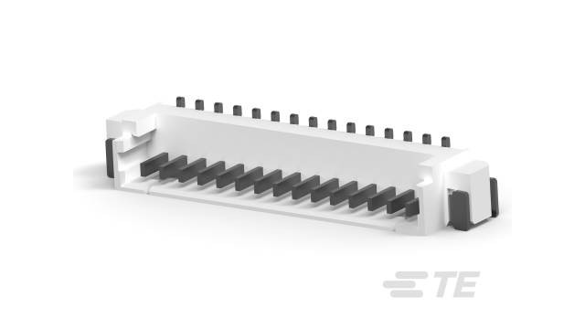 TE Connectivity AMP HPI Series Vertical Board PCB Header, 15 Contact(s), 1.25 mm Pitch, 1 Row, Shrouded | 1-1734260-5