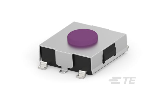 TE Connectivity Purple Round Tactile Switch, SPST 50mA Surface Mount | 1-1571636-0