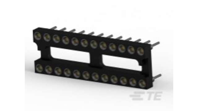 TE Connectivity 2.54 mm Pitch 24 Way DIP IC Socket | 5-1571552-6