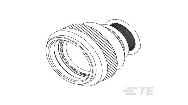TE Connectivity, TXRSize 14S Straight Circular Connector Backshell, For Use With Connectors | 464093-000