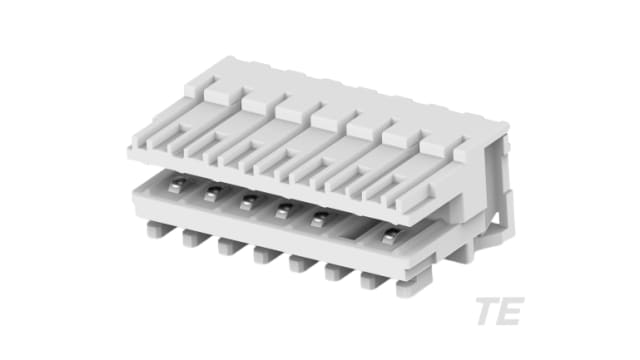 TE Connectivity 4-1534 Series Right Angle Edge Connector, Cable, 7-Contacts, 2.5 mm Pitch, 1 Row, IDC | 4-1534798-7