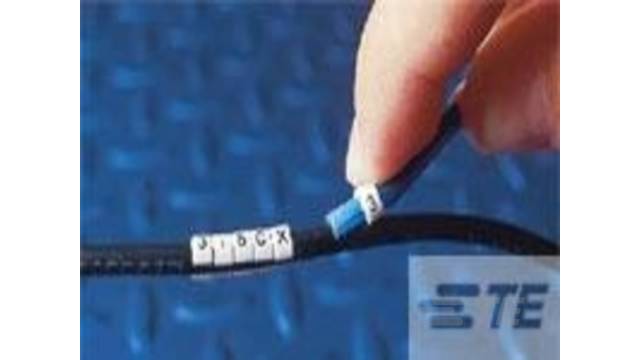 TE Connectivity STD 03 Cable Marker, Yellow, Pre-printed "G", 5-1768042-1 Excellent Resistance to Burning- UL94 HB rated | 5-1768042-1