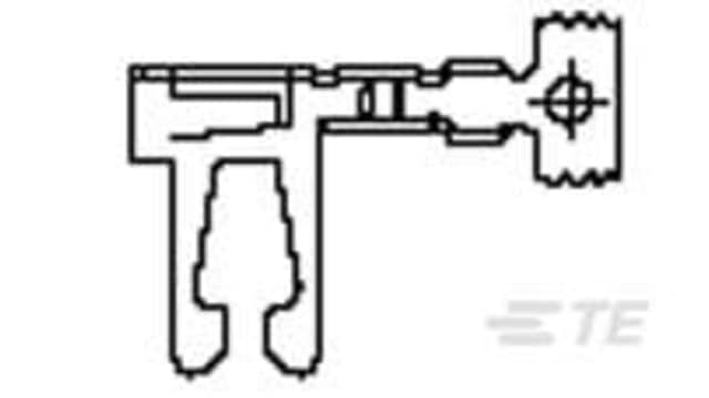 TE Connectivity 530004 Series Right Angle Edge Connector, Panel Mount | 530004-7