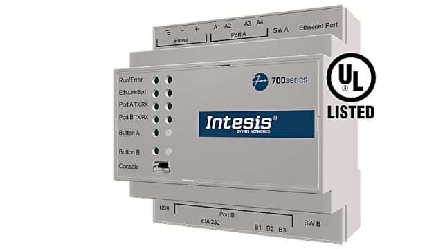 Intesis IN701KNX3K00000 Building Automation Web Servers & Gateway, IN70 | IN701KNX3K00000