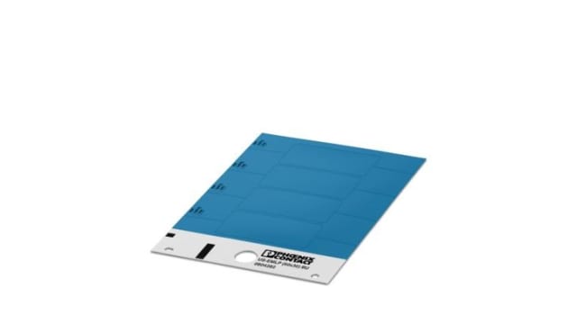 Phoenix Contact US-EML Blue on Blue Cable Labels, 30 mm Length, 60 mm Width, 30mm Label Length, 60mm Label Width | 0804282
