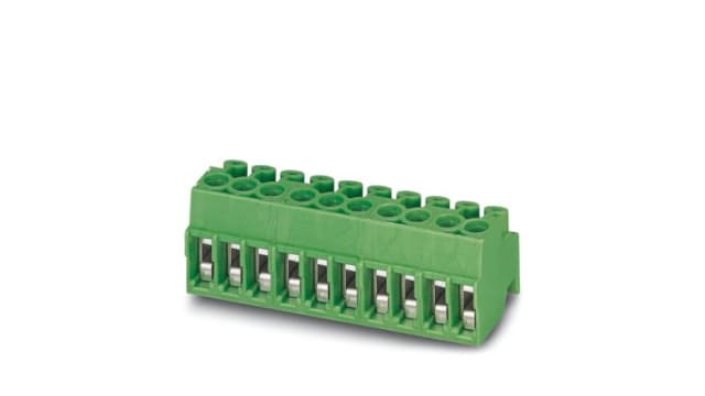 Phoenix Contact PCB Terminal Block, 4-Contact, 3.5 mm Pitch, Push-in, 1 Row Screw | 1984484